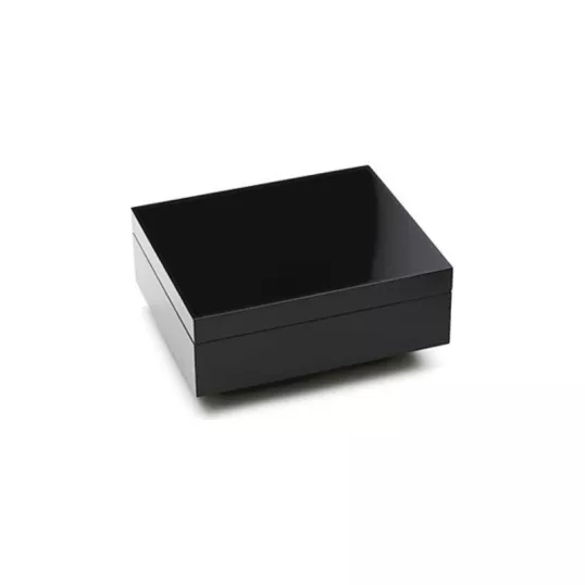 Adorini Torino Deluxe Humidor spanyol cédrusfából lakozott matt fekete 30 szál szivar részére