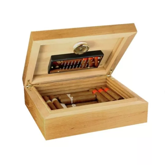 Adorini Torino Cedro Deluxe humidor 30 szál szivar részére – cédrusfa kivitel, hygrométerrel és párásítóval