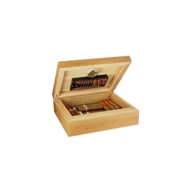 Adorini Torino Cedro Deluxe humidor 30 szál szivar részére – cédrusfa kivitel, hygrométerrel és párásítóval
