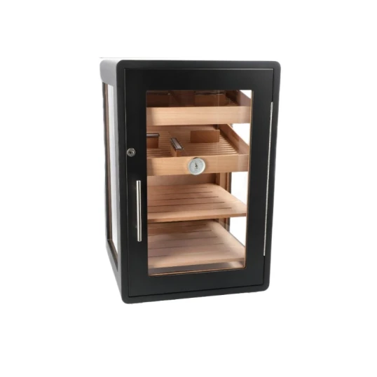 Adorini Bari Deluxe humidor – üvegajtós szivartároló szekrény, akár 600 szál Corona méretű szivar részére - Humidor - Üveges