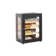 Adorini Salina Black humidor szekrény – üveges kivitel, elektromos párásítóval, LED világítással, akár 1500 szál szivar részére - Humidor 80-150 szál szivarnak