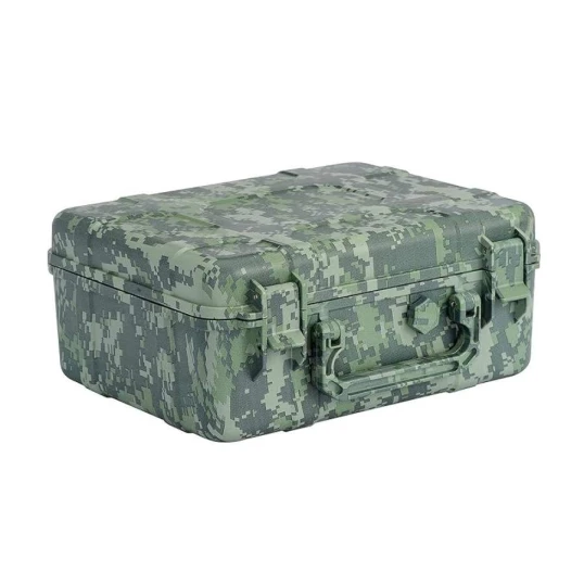 Cigar Caddy utazó humidor zöld terepmintás műanyag szivartároló, párásítóval - 40 szál szivar részére - Humidor 20-40 szál szivarnak