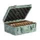 Cigar Caddy utazó humidor zöld terepmintás műanyag szivartároló, párásítóval - 40 szál szivar részére