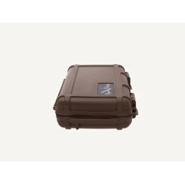 Cigar Caddy Brown kis méretű utazó humidor 5 szál szivar részére, kézre akasztható pánttal - barna