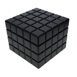 Colibri Heritage Cube humidor 40-50 szál szivar számára, matt fekete színű digitális hygrométerrel