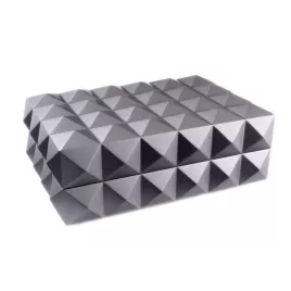 Colibri Quasar humidor 45-50 szál szivar számára, matt szürke színű digitális hygrométerrel - Daniel Marshall Edition