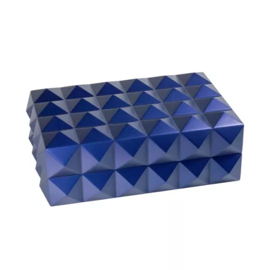 Colibri Quasar humidor 45-50 szál szivar számára, digitális hygrométerrel - kék színű Daniel Marshall Edition