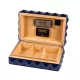 Colibri Quasar humidor 45-50 szál szivar számára, digitális hygrométerrel - kék színű Daniel Marshall Edition