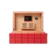 Colibri Heritage Red humidor, Spanyol cédrusfából, digitális higrométerrel - 100 szál szivar részére
