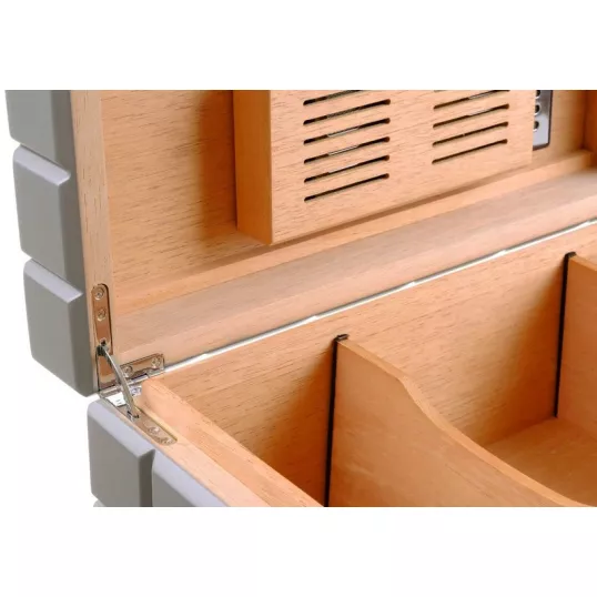 Colibri Heritage Grey humidor Spanyol cédrusfából, digitális higrométerrel - 100 szál szivar részére