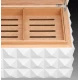 Colibri Grand Quasar White humidor kb 170 szál szivar számára, színű digitális hygrométerrel - fehér