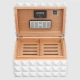 Colibri Grand Quasar White humidor kb 170 szál szivar számára, színű digitális hygrométerrel - fehér