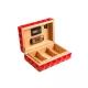 Colibri Quasar humidor 45-50 szál szivar számára, matt piros színű digitális hygrométerrel - Daniel Marshall Edition