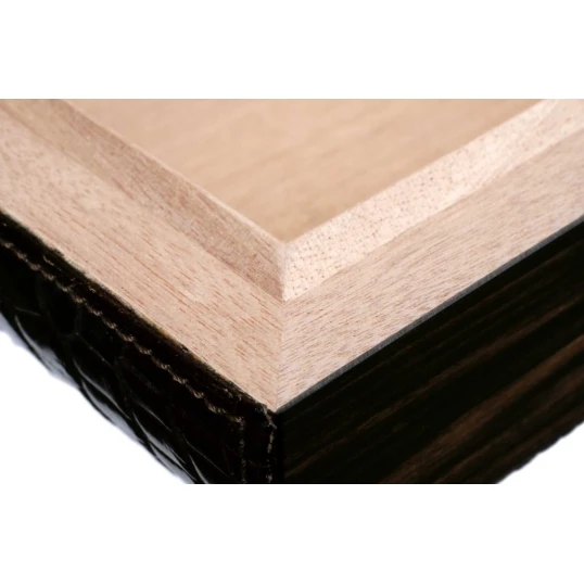 Gentili Limited Edition Ebano Makassar humidor – krokodilbőr borítással, 50–70 szivar részére – 82/100 - Humidor 40-80 szál szivarnak