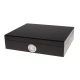 Germanus Humidor fekete színű, 30 szál szivar részére, cédrusfa belsővel, párásítóval, hygrométerrel - Humidor 20-40 szál szivarnak