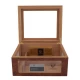 Germanus humidor – üveges, barna, 100 szálas, digitális higrométerrel