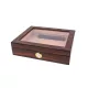 Padonio humidor 25 szál szivar részére, cédrusfa belső, üvegtető, párásító, hygrométer- dió