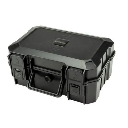 Passatore utazó humidor, nyomáskiegyenlítő szeleppel, fekete színű acrylból - 10-15 szál szivar részére - Humidor 5-20 szál szivarnak