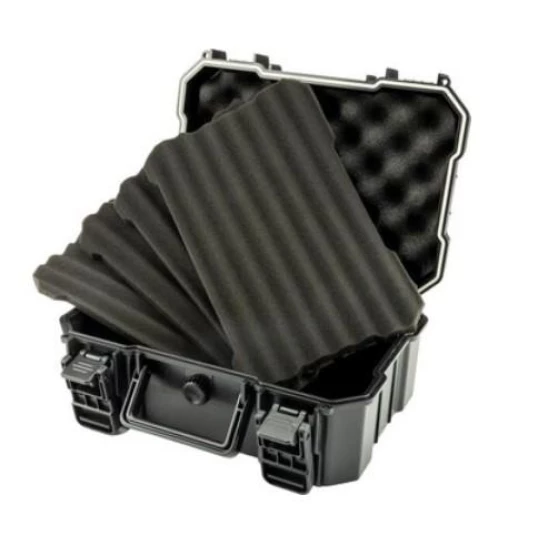 Passatore utazó humidor, nyomáskiegyenlítő szeleppel, fekete színű acrylból - 10-15 szál szivar részére