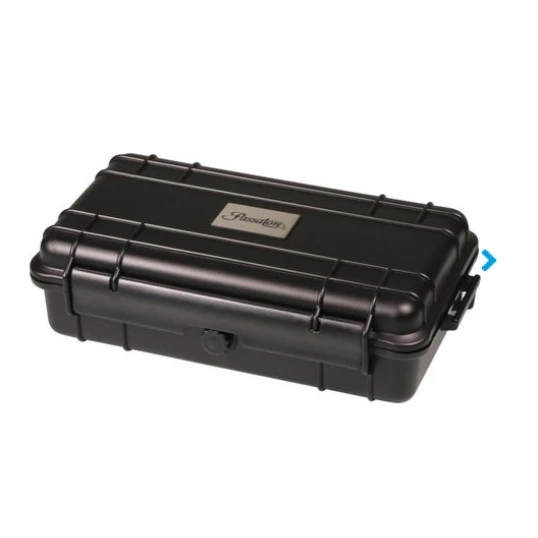 Passatore műanyag utazó humidor, nyomáskiegyenlítő szeleppel, fekete színű - 5 szál szivar részére - Humidor 5-20 szál szivarnak