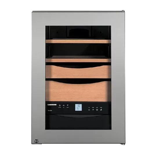 Liebherr szivar hűtő humidor ZKes 453 nemesacél borítással 150 szivar részére - Prémium minőség