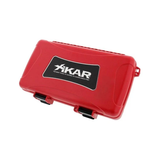 Xikar utazó humidor 5 szál szivar részére - piros - Utazó humidor