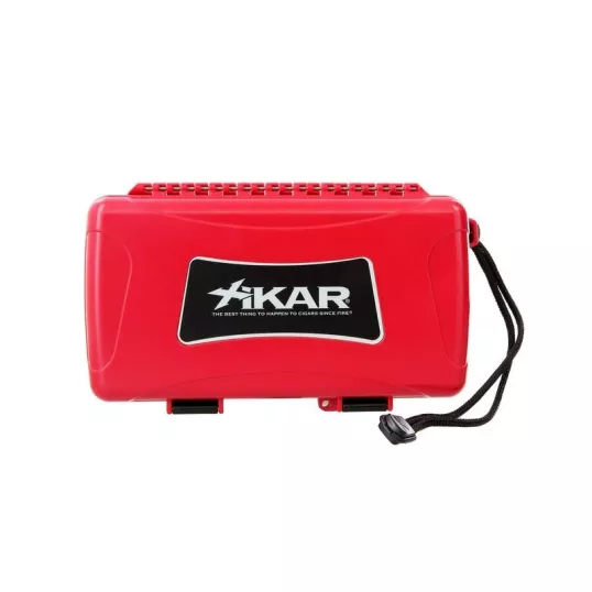 Xikar utazó humidor 5 szál szivar részére - piros