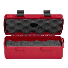 Xikar közepes méretű utazó humidor 10 szál szivar részére - piros színű 