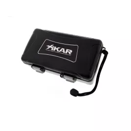 Xikar közepes méretű utazó humidor 10 szál szivar részére - fekete 