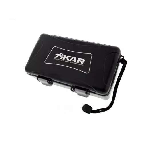 Xikar közepes méretű utazó humidor 10 szál szivar részére - fekete 