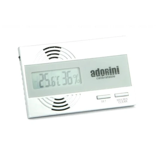 Adorini digitális higrométer és hőmérő – ezüst színű, Swiss Sensirion érzékelővel - Hygrometer