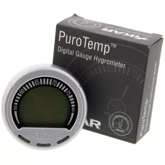Xikar PuroTemp digitális humidor higrométer - ezüst
