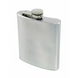 Rozsdamentes acél flaska, laposüveg - 7 oz. = 2.07 dl