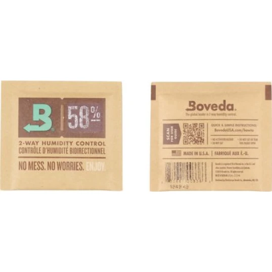 Boveda 58%-os 2 utas párásító 4 gramm, fűszer növények tárolásához - Boveda 58%