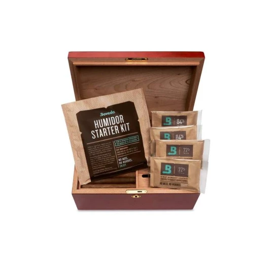 Boveda Humidor Starter Kit, 50 szálas szivar tároló dobozok beüzemeléséhez és használatához - 5-50 szál szivarhoz