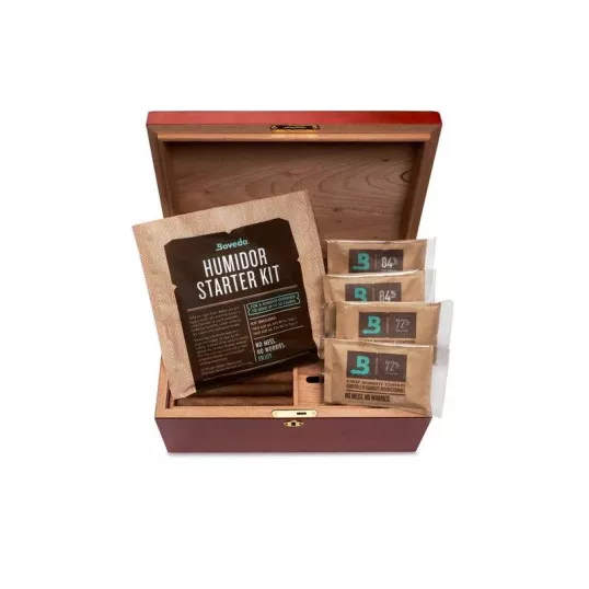 Boveda Humidor Starter Kit, 50 szálas szivar tároló dobozok beüzemeléséhez és használatához