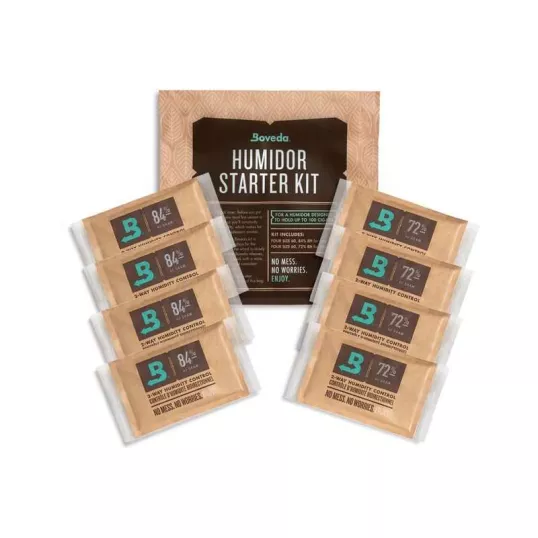 Boveda Humidor Starter Kit, 100 szálas szivar tároló dobozok beüzemeléséhez és használatához