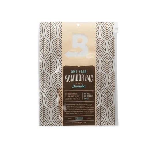 Boveda Humidor Bag Medium, szivar tároló 15 szál szivar részére - 9,5 cm x 26 cm - Humidor 5-20 szál szivarnak