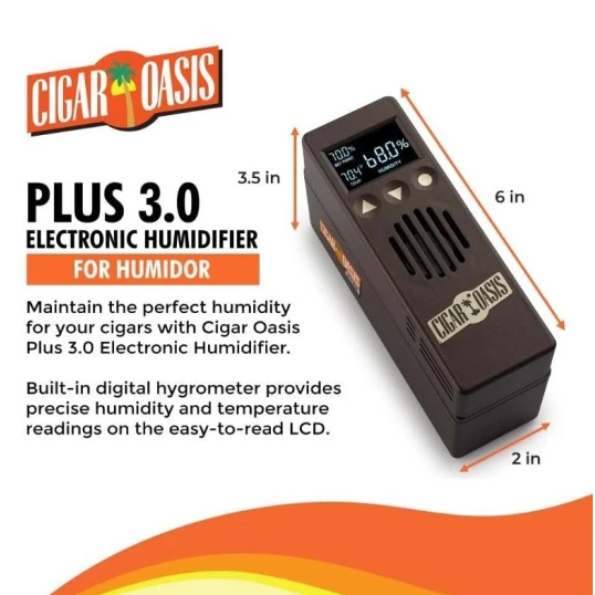 Cigar Oasis Plus 3.0 elektromos párásító szivar szekrényekhez - beépített WIFI-vel, akár 1000 szál szivar tárolásához is ideális
