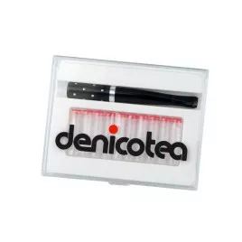 Denicotea Automatic Cavalier-Star cigaretta szipka fekete ezüst színű gyűrűvel – 100 mm