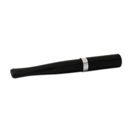 Denicotea Automatic cigaretta szipka – fekete színű, ezüst színű gyűrűvel, 9mm filterrel - 10 cm 