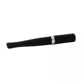 Denicotea Automatic cigaretta szipka – fekete színű, ezüst színű gyűrűvel, 9mm filterrel - 10 cm 