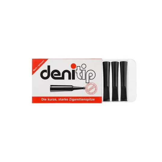 Denitip fekete cigaretta szipka szűrővel – 50 mm, 6 db