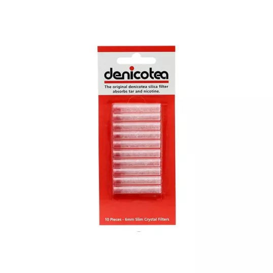 Denicotea 6 mm pipa és szipka filter szilikagéllel – 10 db