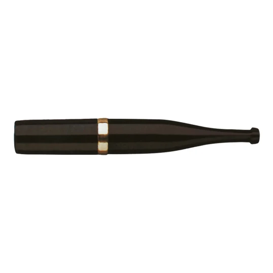 Denicotea Standard Slim cigaretta szipka fekete arany színű gyűrűvel – 6 mm, 78 mm - Slimline szipka