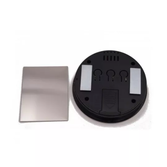Angelo digitális humidor higrométer - króm színű, használható mint beépített páratartalom mérő is!