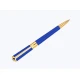 S.T. Dupont Liberté Blue lakkozott kék színű Ballpoint toll - Arany bevonatú - S.T. Dupont Liberté