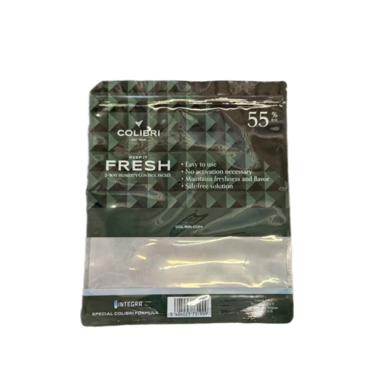 Colibri Keep It Fresh szivartartó tasak + Integra Boost 55%-os 2 utas párásító, 8 g - Colibri-Integra Boost