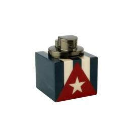 Adorini Cuba Te Amo Table Jet asztali szivar gyújtó 4-es Jet lánggal - Kuba zászló mintával