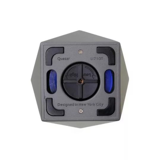 Colibri Quasar Gunmetal, nagy méretű asztali szivargyújtó 3-as szúrólánggal - sötétszürke
